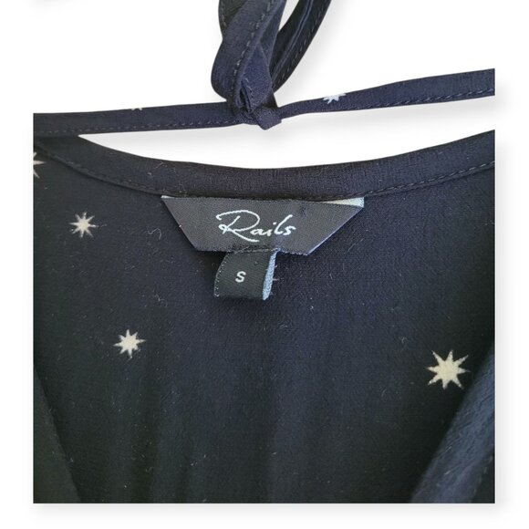 Rails Joy Smocked Waist Star Print Dress size S EUC - Picture 7 of 14